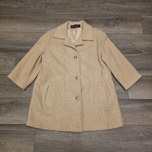 Vtg Herman Kay Wool Blend Coat Made in Dominican Republic